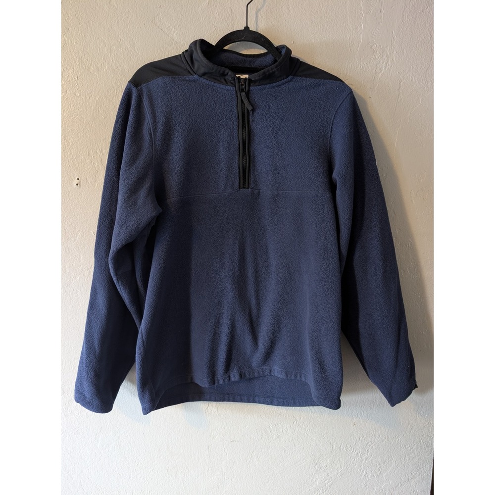 Nike Therma-FIT Fleece Pullover Small Navy Black 1/4 Zip Outdoor Y2K